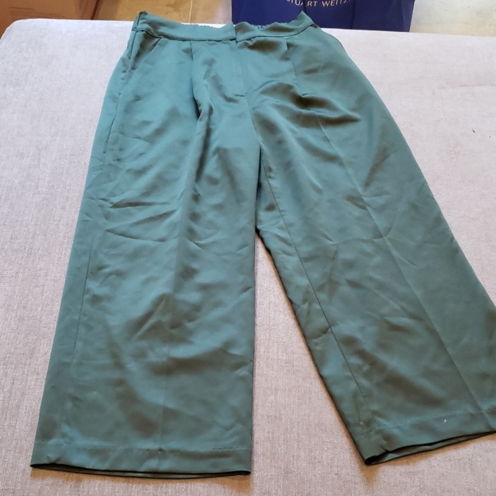 Storets High Waist Wide Leg Crop Trousers